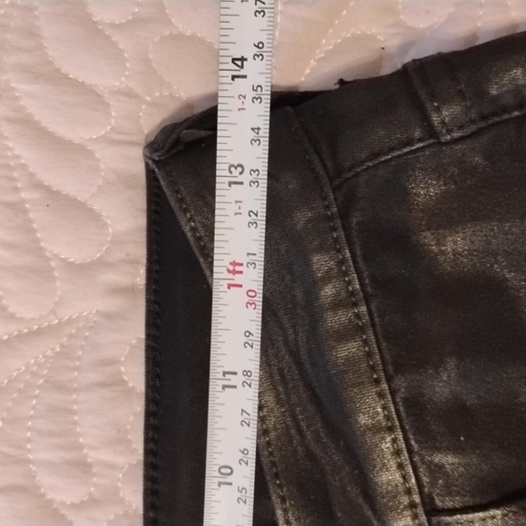 Fashion Nova Junior Blk Faux Leather Double Zip Closure Pockets Pants, Size 9 - Picture 9 of 10